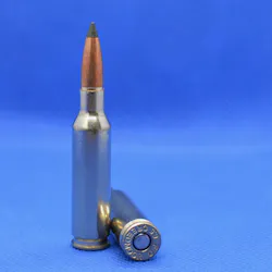 The Federal Premium 6.5 Creedmoor cartridge for big game is a lead free offering in copper with a polymer tip. It is capable of 2800 ft./s muzzle velocity yielding 2089 foot-pounds of energy. Copper bullets are lighter, but allow higher weight retentions for sporting use. This cartridge has a nickel plated case and was obviously designed for inclement weather. The Federal Premium 6.5 Creedmoor cartridge for big game is a lead free offering in copper with a polymer tip. It is capable of 2800 ft./s muzzle velocity yielding 2089 foot-pounds of energy. Copper bullets are lighter, but allow higher weight retentions for sporting use. This cartridge has a nickel plated case and was obviously designed for inclement weather.
