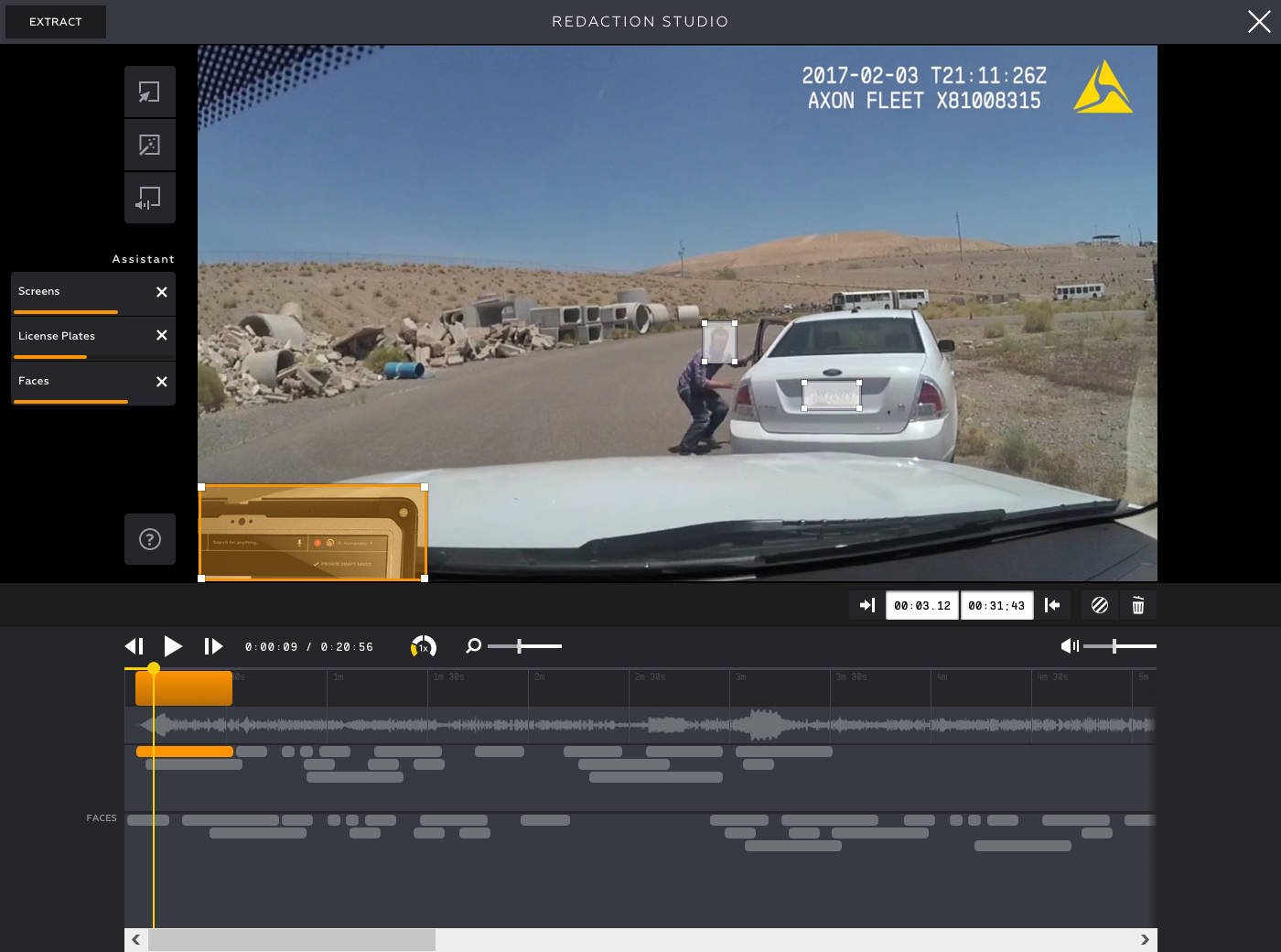 Axon Redaction Assistant