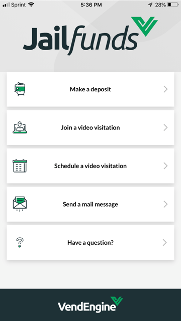 Jailfunds App Screenshot