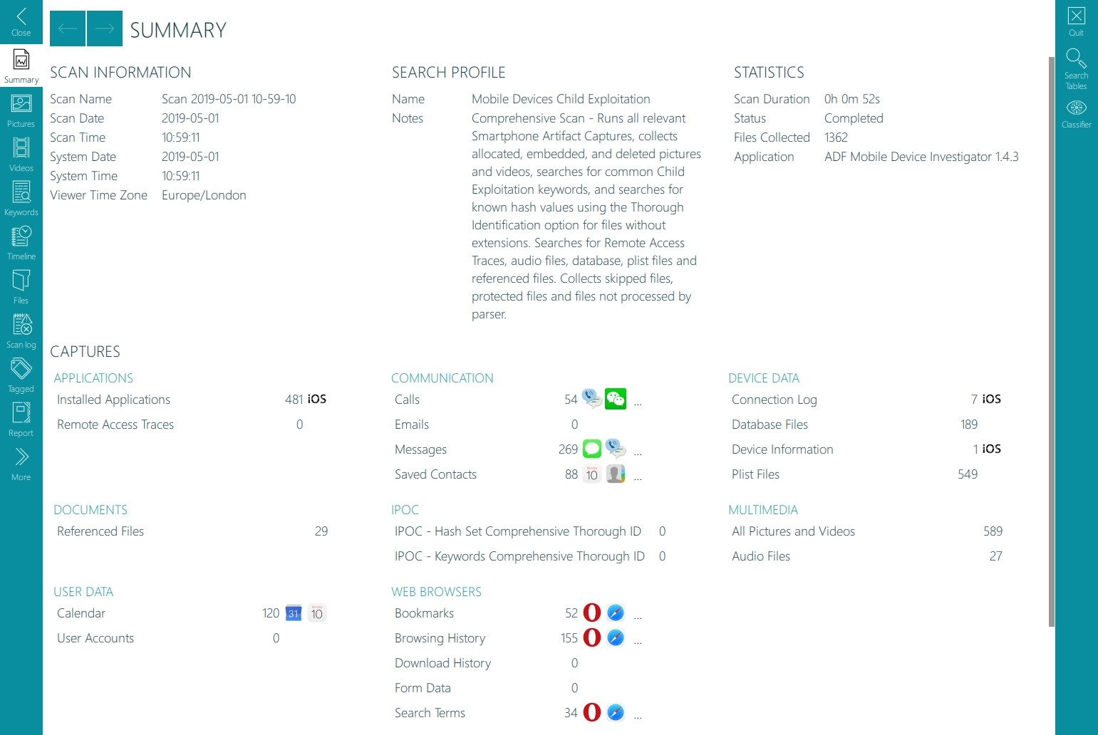 Mobile Device Investigator Summary 5cc9e71028c2e