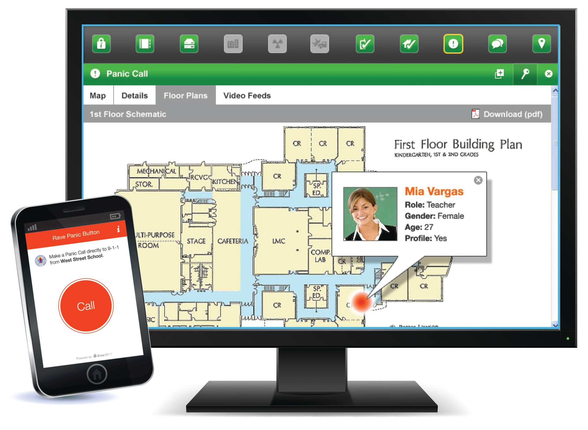 The Rave Panic Button application