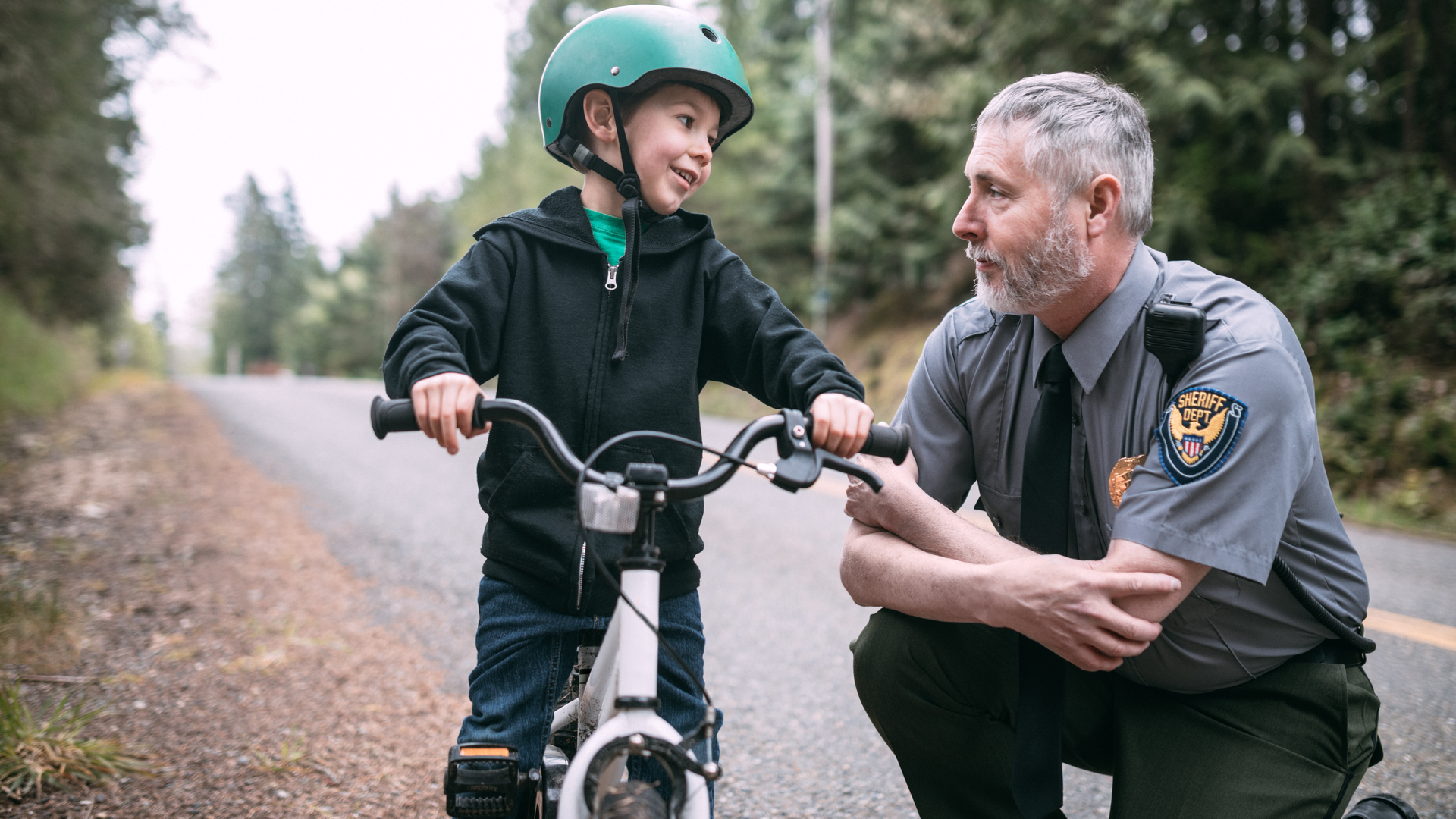 Small Boy On Bike