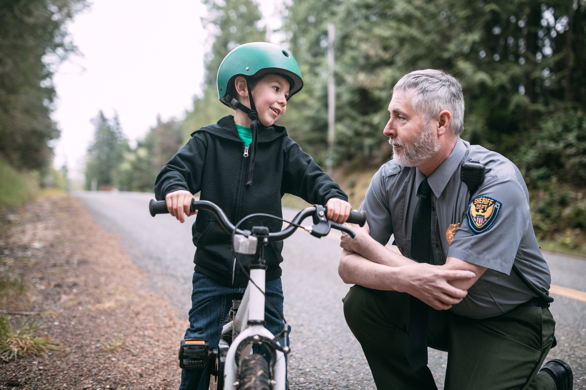 Small Boy On Bike
