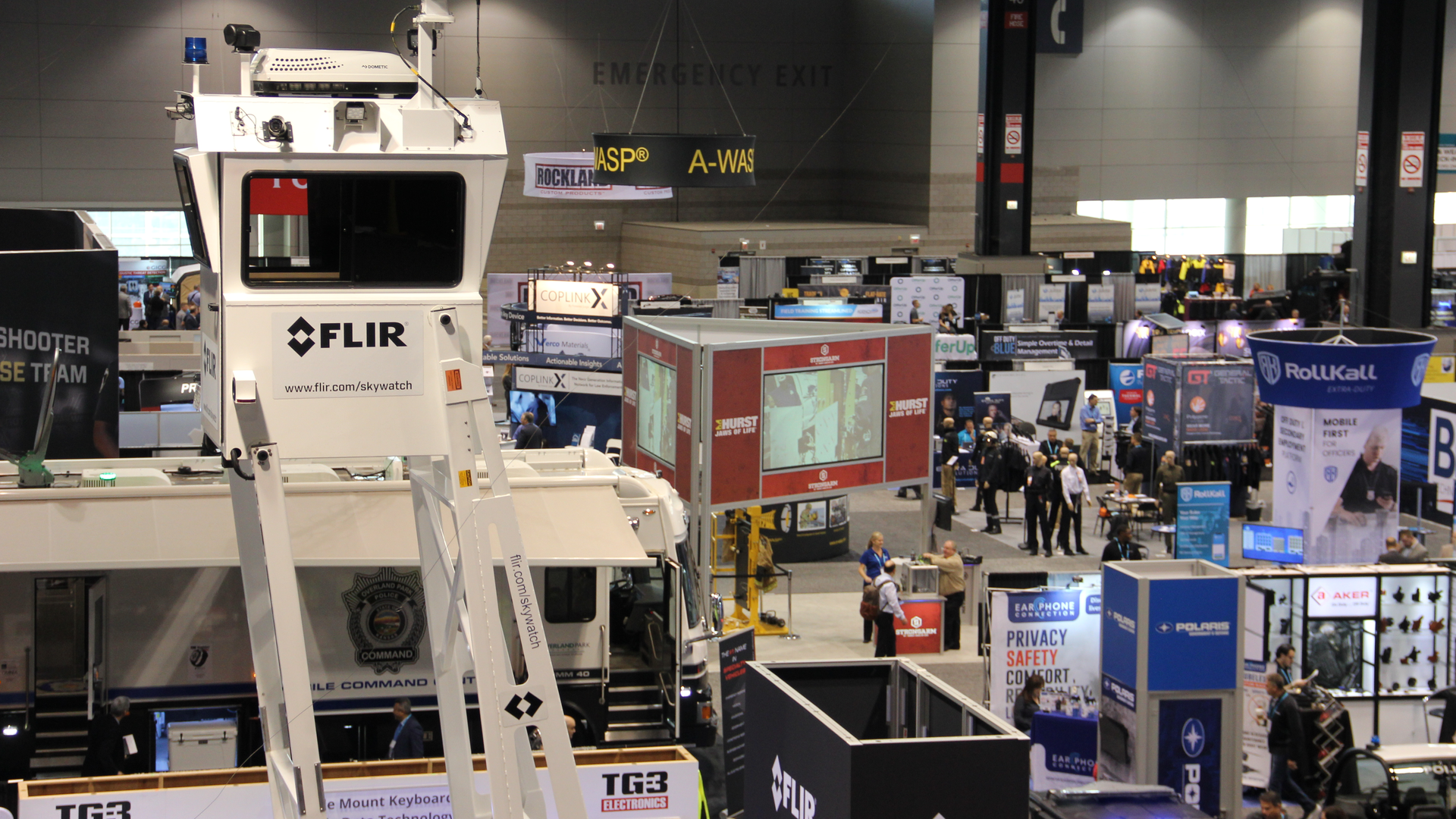 Early morning on the IACP 2019 show floor.