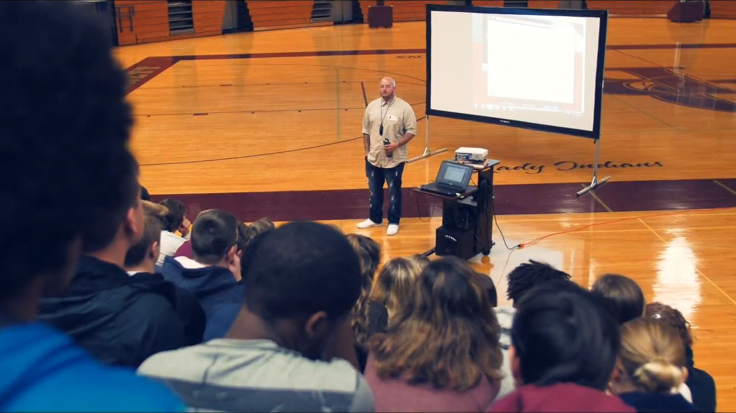 Sean Statzer spends his time speaking to thousands of youth from underserved communities in hopes that they can learn from his life lessons and use their talents in productive ways.