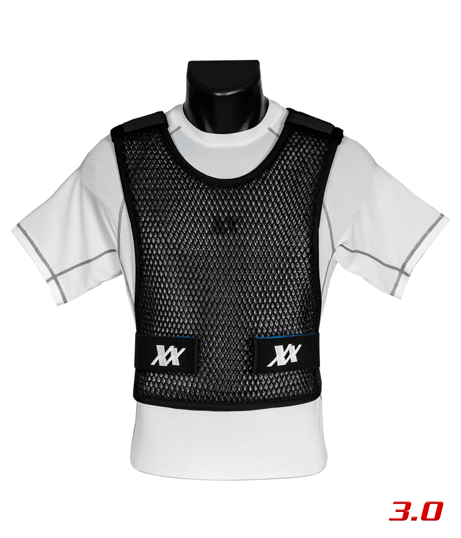 Maxx Dri 3 0 Blueline Vest White Silver Elite Front