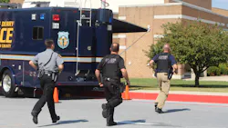 Several active shooters have barricaded their victims in and the police out by various means in the past. We need to be aware of and try to mitigate this challenge if it's possible. Several active shooters have barricaded their victims in and the police out by various means in the past. We need to be aware of and try to mitigate this challenge if it's possible.