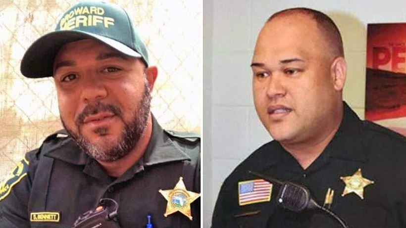 Deputy Shannon Bennett, left, and Sgt. Diaz Ayala