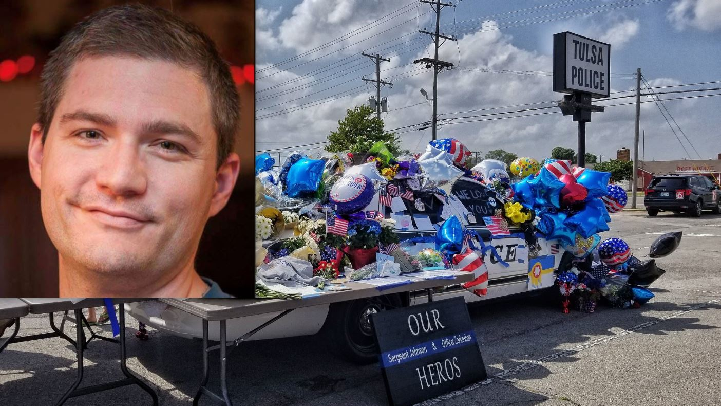 Tulsa Police Sgt. Craig Johnson, who was shot in the head during a traffic stop early Monday morning, died Tuesday.