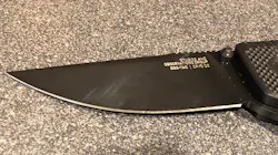 The 3.4' straight edge does its job. There is also a partially serrated option. The 3.4' straight edge does its job. There is also a partially serrated option.