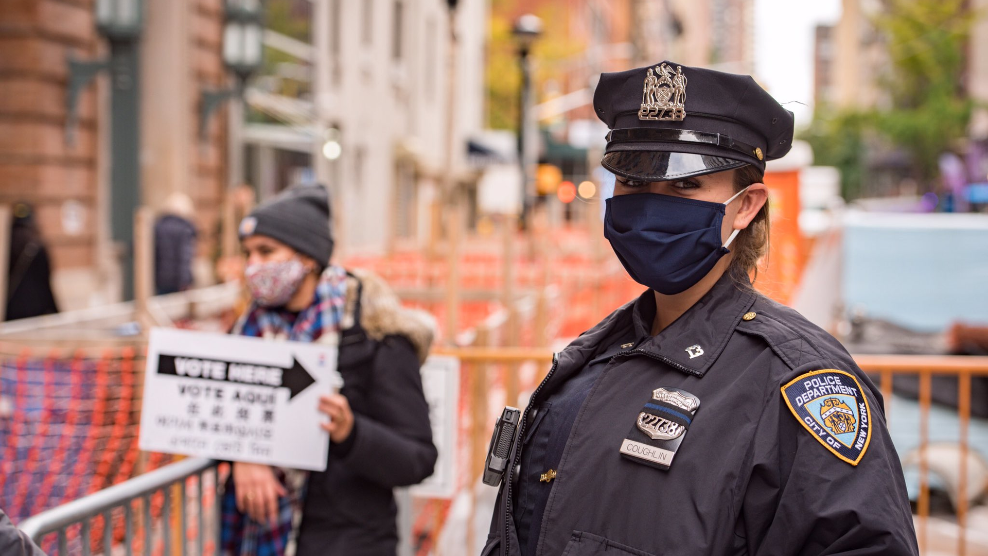 NYPD prepares for election.