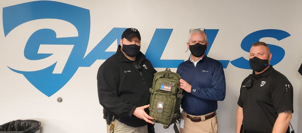 (L to R): Zach Tyra, GALLS Security Officer, Mike Fadden, CEO GALLS, Ernie Evans GALLS Head of Security.