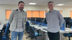 Rob Sinclair, CEO and Huw Bristow, CTO at Altia-ABM’s head office. Rob Sinclair, CEO and Huw Bristow, CTO at Altia-ABM’s head office.