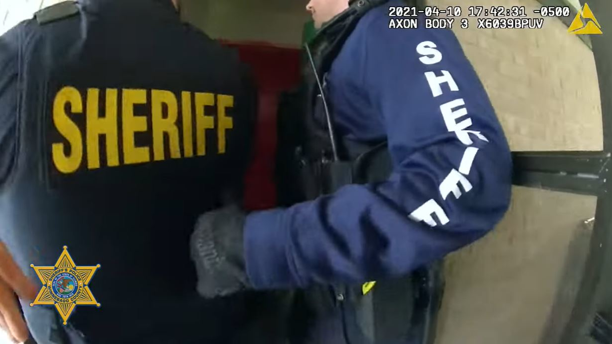 Winnebago County sheriff's police released graphic video footage Monday afternoon that showed Faustin Guetigo's final moments before the 27-year-old was shot to death.