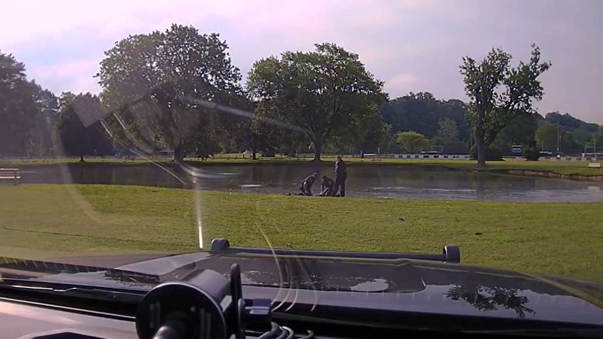 Painesville police rescued a missing 4-year-old boy from Painesville&rsquo;s Kiwanis Recreation Park fishing pond early-Saturday.