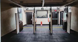 The indoor range at the Tyndall Air Force Base in Florida is seen. The indoor range at the Tyndall Air Force Base in Florida is seen.