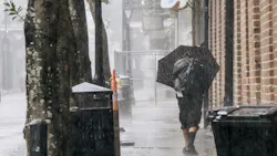 A person walks through the French Quarter ahead of Hurricane Ida on Sunday in New Orleans. A person walks through the French Quarter ahead of Hurricane Ida on Sunday in New Orleans.
