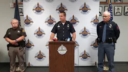 Capt. Jeff Roby with the Nebraska State Patrol speaks during a news conference on Wednesday after a trooper was shot during a standoff. Capt. Jeff Roby with the Nebraska State Patrol speaks during a news conference on Wednesday after a trooper was shot during a standoff.