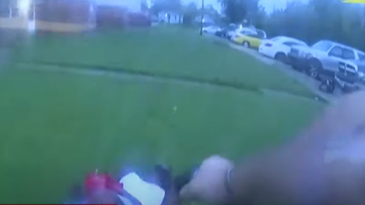 A Dayton, OH, police officer was shot and wounded in the head while trying to apprehend a suspect accused of trying to pass a counterfeit bill Tuesday.