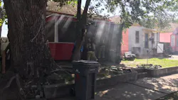 Kennewick, WA, police officers helped rescue a vulnerable woman and a kitten from a burning house Monday. Kennewick, WA, police officers helped rescue a vulnerable woman and a kitten from a burning house Monday.