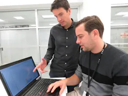 One of the developers of DBLR, Maarten Kruijver (seated), with Stuart Cooper, Senior Scientist at STRmix. One of the developers of DBLR, Maarten Kruijver (seated), with Stuart Cooper, Senior Scientist at STRmix. One of the developers of DBLR, Maarten Kruijver (seated), with Stuart Cooper, Senior Scientist at STRmix. One of the developers of DBLR, Maarten Kruijver (seated), with Stuart Cooper, Senior Scientist at STRmix.