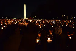 There were more than 20,000 people in attendance for the 33rd Annual Candlelight Vigil on the National Mall on Oct. 15. There were more than 20,000 people in attendance for the 33rd Annual Candlelight Vigil on the National Mall on Oct. 15.