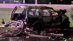 U.S. Border Patrol agents rescued man a from a burning vehicle just south of McAllen, TX, on Saturday. U.S. Border Patrol agents rescued man a from a burning vehicle just south of McAllen, TX, on Saturday.