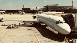 A Delta Air Lines jet at Hartsfield-Jackson Atlanta International Airport. A Delta Air Lines jet at Hartsfield-Jackson Atlanta International Airport.