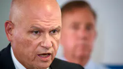 James Rovella, Commissioner of the Connecticut Department of Emergency Services and Public Protection. James Rovella, Commissioner of the Connecticut Department of Emergency Services and Public Protection.