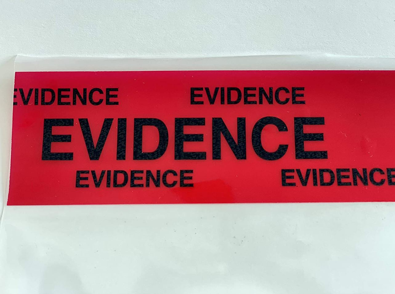 New and improved evidence tape.