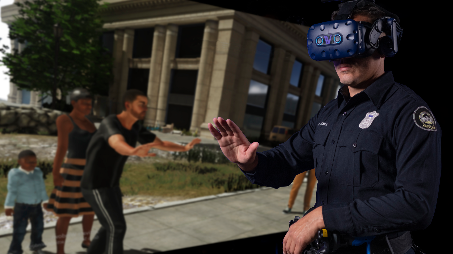 Police Vr Hand Warning Hirez