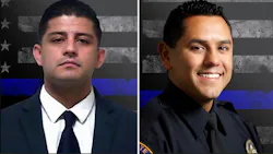 El Monte, CA, Police Officer Joseph Santana (left) and Sgt. Michael Paredes. El Monte, CA, Police Officer Joseph Santana (left) and Sgt. Michael Paredes.