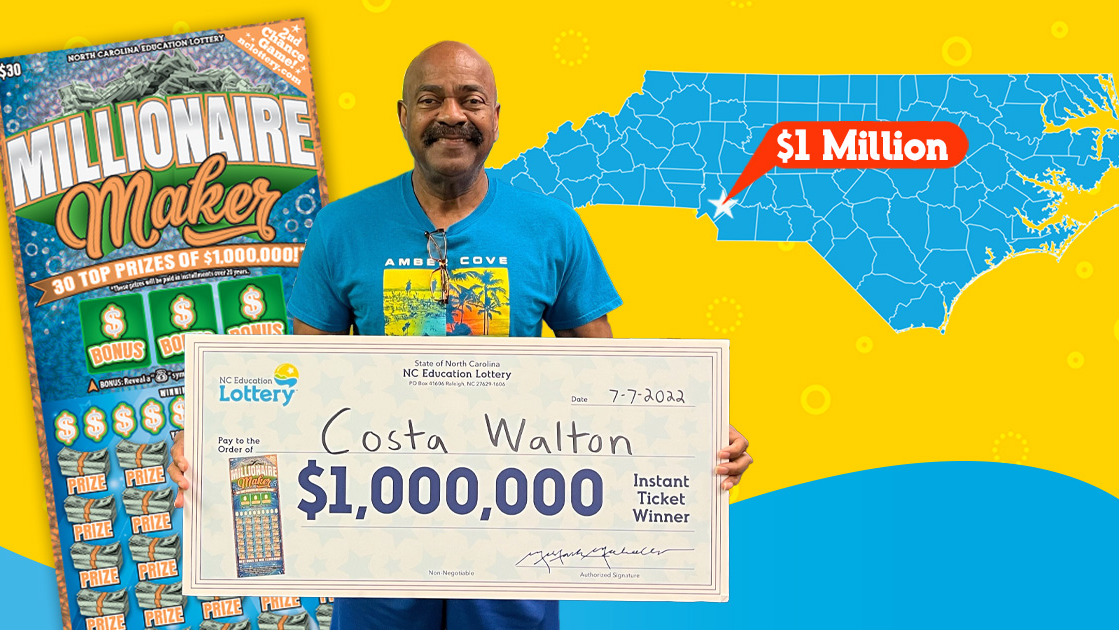&ldquo;It&rsquo;s one of the happiest days of my life,&rdquo; Costa &ldquo;Rick&rdquo; Walton said when he claimed his prize at lottery headquarters in Raleigh last Thursday.