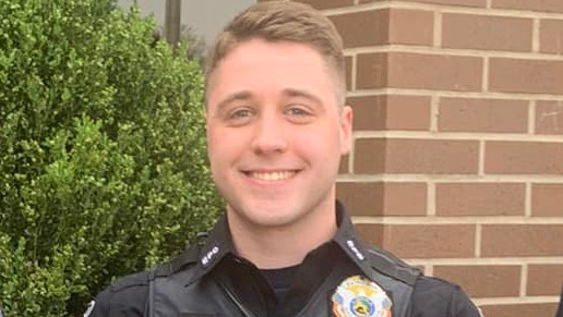 Elwood, IN, Police Officer Noah Shahnavaz.