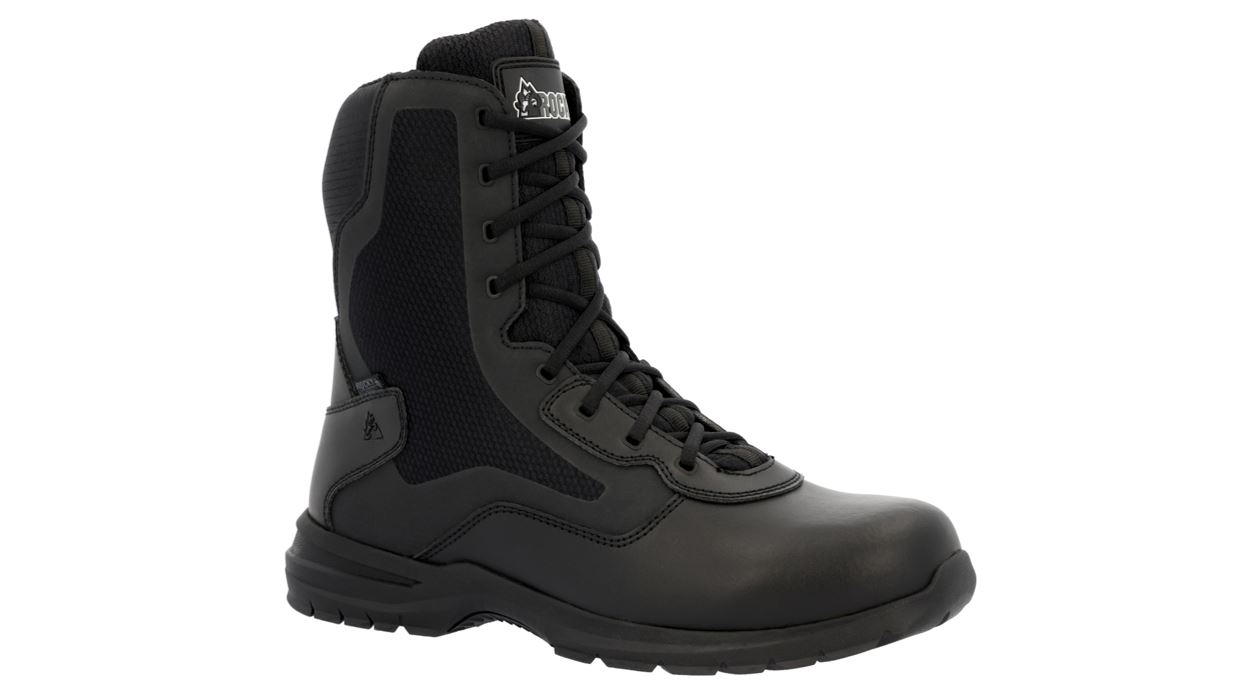 Rocky Cadet 8' Black Side Zip Public Service Boot