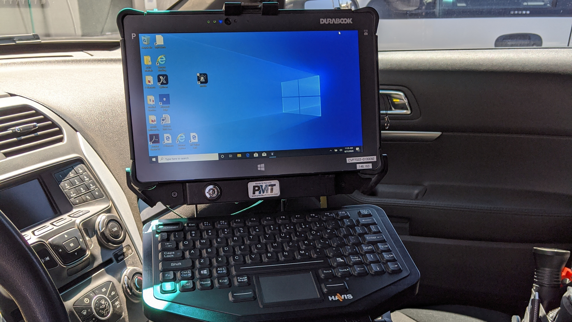 Police Car With Durabook R11