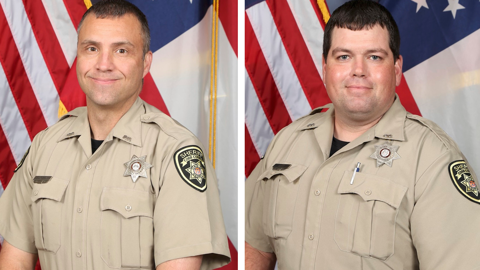 Cobb County, GA, Sheriff's Deputies Jonathan Randall Koleski (left) and Marshall Samual Ervin Jr.