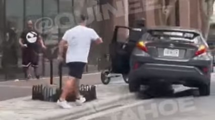 An Orlando, FL, police officer was dragged by a fleeing driver following a brief struggle that was caught on video by a bystander Wednesday.