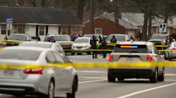 A Chesapeake, VA, sheriff's deputy was wounded when a shootout erupted while trying to serve an arrest warrant on a murder suspect in Hampton on Wednesday. A Chesapeake, VA, sheriff's deputy was wounded when a shootout erupted while trying to serve an arrest warrant on a murder suspect in Hampton on Wednesday.