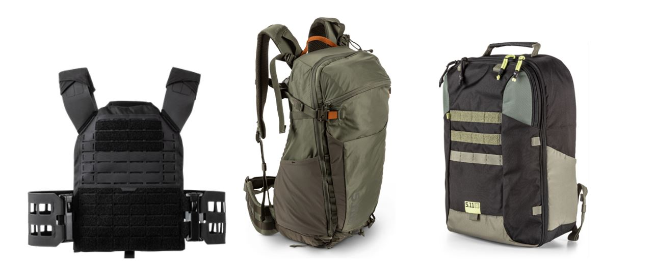QR Plate Carrier, Skyweight 36L Pack and PT-R Gym Backpack