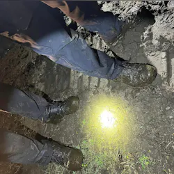 It's a dirty job … A chase with a person accused of assault Sunday led Thurston County, WA, sheriff's deputies to a cattle field, where they struggled with the suspect in a large pile of cow manure. It's a dirty job … A chase with a person accused of assault Sunday led Thurston County, WA, sheriff's deputies to a cattle field, where they struggled with the suspect in a large pile of cow manure.