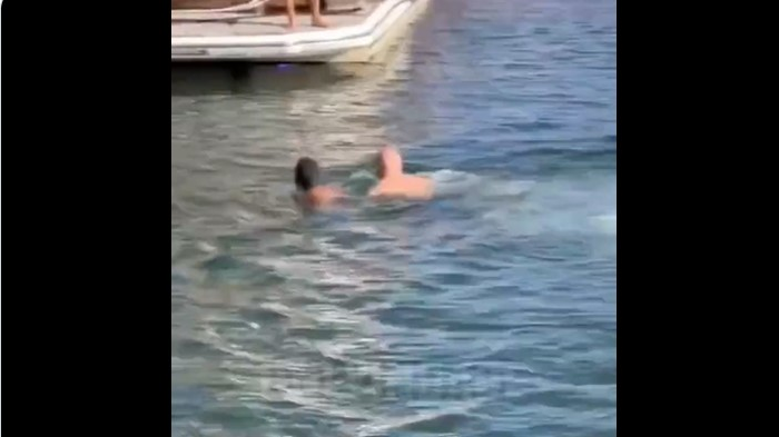 Miami Police Officer Lucas Pereira rescued a severely injured man in mental crisis who tried to commit suicide by jumping in the Miami River on Saturday.