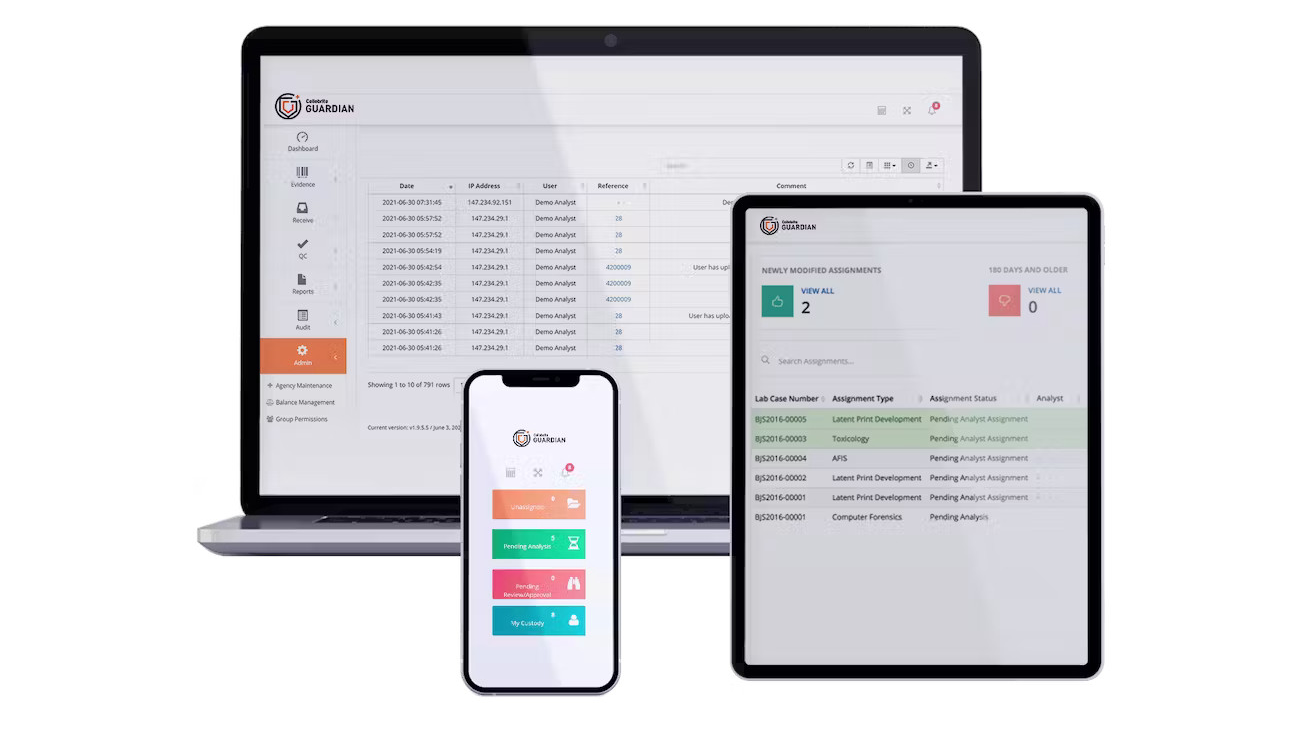 Cellebrite has developed The Guardian, a digital evidence management system that is cloud based.