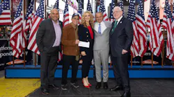 Henry Repeating Arms presented a $25,000 donation to the First Responders Children’s Foundation during a National First Responders Day ceremony held in Times Square. From L to R: FRCF Chief Philanthropy Officer, Randy Acosta; FRCF Vice Chairman, Laurence Levy; FRCF President & CEO, Jillian Crane; Henry Founder & CEO, Anthony Imperato; FRCF Founder & Chairman, Alfred Kahn. Henry Repeating Arms presented a $25,000 donation to the First Responders Children’s Foundation during a National First Responders Day ceremony held in Times Square. From L to R: FRCF Chief Philanthropy Officer, Randy Acosta; FRCF Vice Chairman, Laurence Levy; FRCF President & CEO, Jillian Crane; Henry Founder & CEO, Anthony Imperato; FRCF Founder & Chairman, Alfred Kahn.