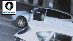 Security camera video captured a St. Louis police officer being carried away by a suspect accused of trying to steal items from vehicles March 20. Security camera video captured a St. Louis police officer being carried away by a suspect accused of trying to steal items from vehicles March 20.