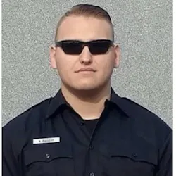 Illinois Department of Corrections Sgt. Andrew 'Drew' Faught. Illinois Department of Corrections Sgt. Andrew 'Drew' Faught.