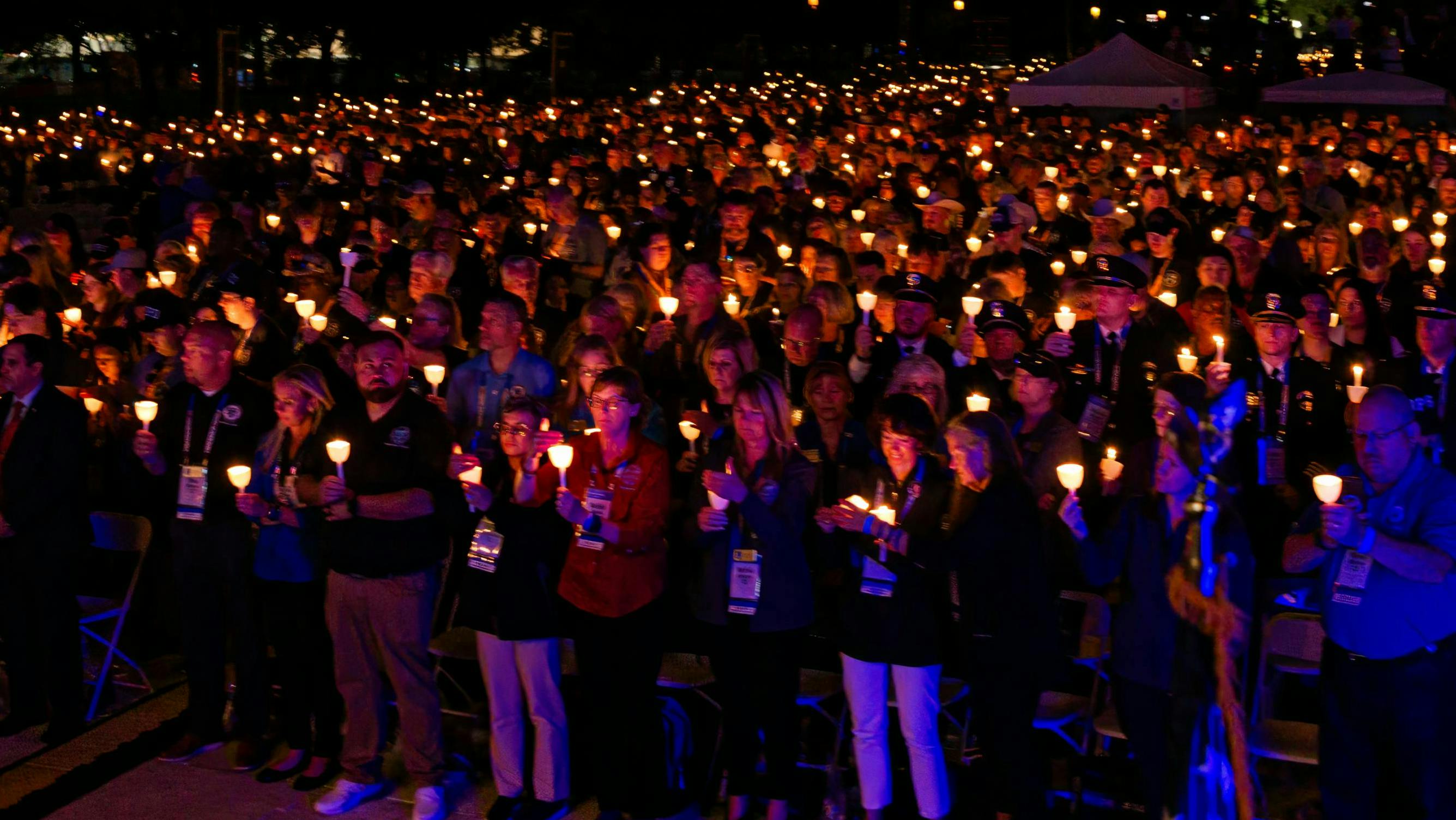 The 36th Annual Candlelight Vigil, hosted by the National Law Enforcement Officers Memorial Fund, was held on the National Mall in Washington, D.C., on May 13.