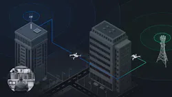 Skydio Connect Fusion delivers continuous connectivity to X10 using point-to-point connectivity when in radio range with seamless transition to cellular when not. Skydio Connect Fusion delivers continuous connectivity to X10 using point-to-point connectivity when in radio range with seamless transition to cellular when not.