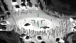 Pandemonium was recorded from above as state troopers and deputies closed in on an illegal street takeover that drew hundreds to an intersection near Tampa, Florida. Pandemonium was recorded from above as state troopers and deputies closed in on an illegal street takeover that drew hundreds to an intersection near Tampa, Florida.