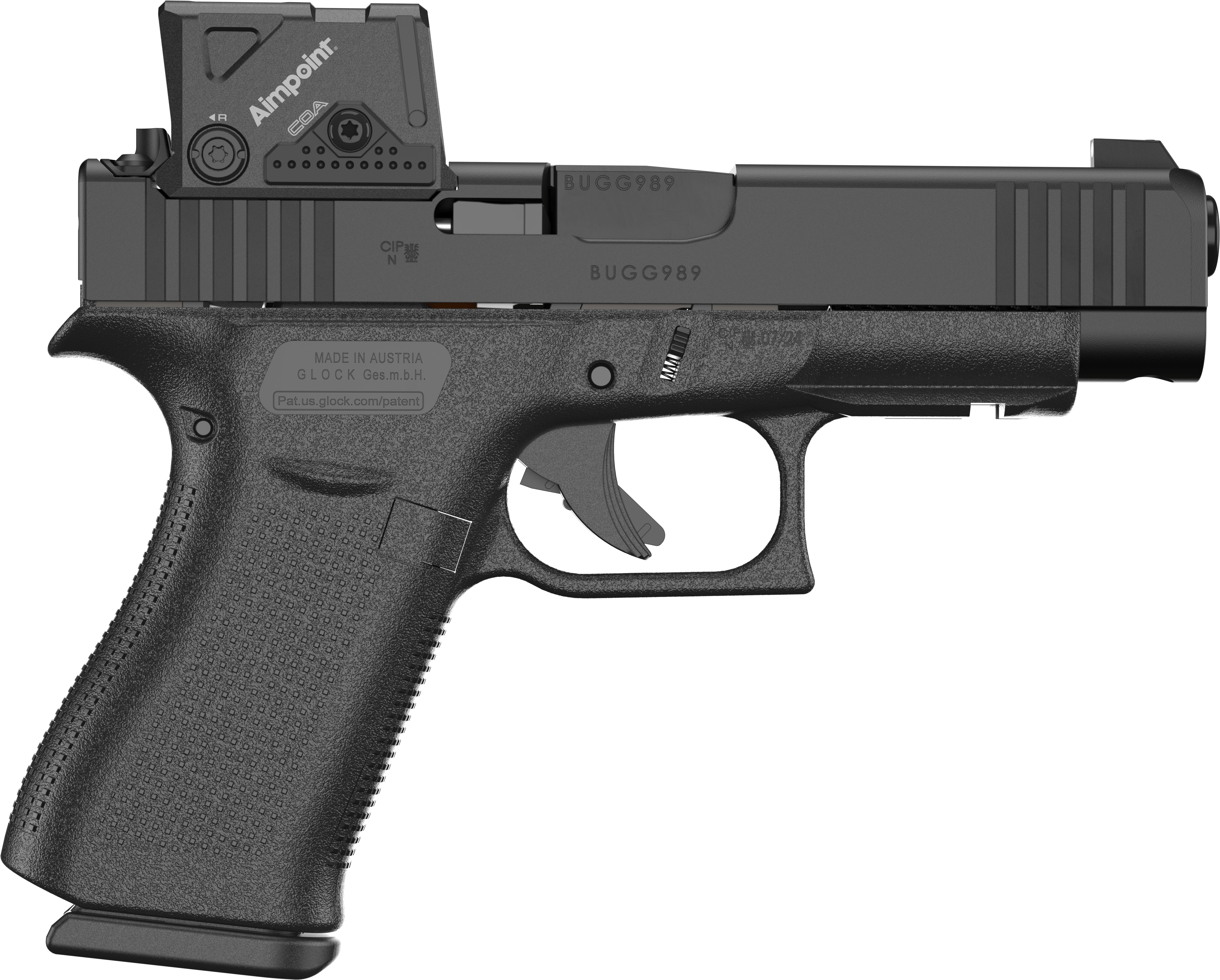 Aimpoint COA Optic and A-CUT interface with Glock G48.